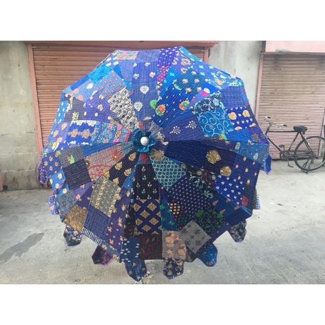 Wholesale lots Of Indian Handmade Traditional Embroideries large Decorative Parasols Rajasthani Vintage Cotton Umbrella