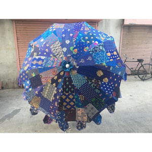 Wholesale lots Of Indian Handmade Traditional Embroideries large Decorative Parasols Rajasthani Vintage Cotton Umbrella