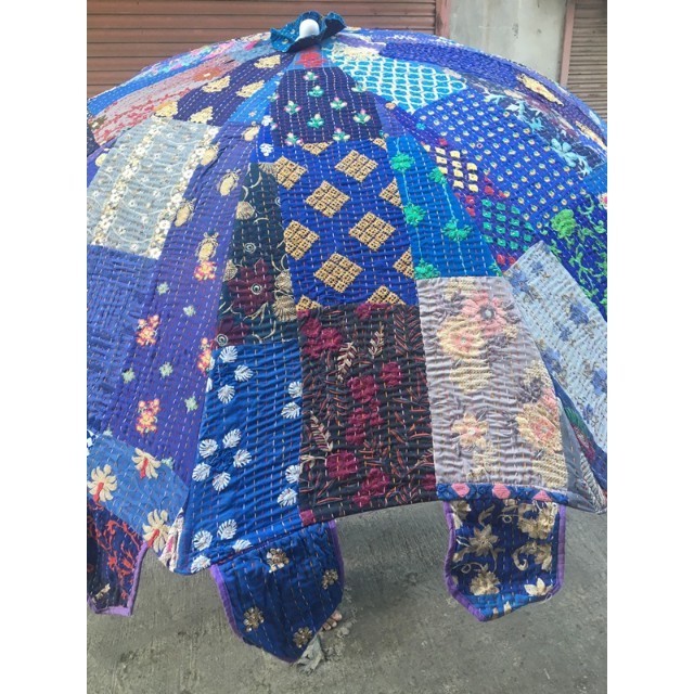 Wholesale lots Of Indian Handmade Traditional Embroideries large Decorative Parasols Rajasthani Vintage Cotton Umbrella