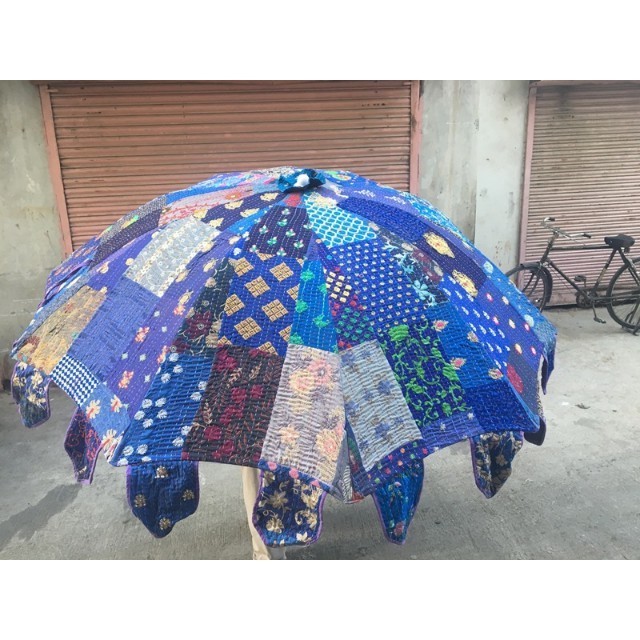 Wholesale lots Of Indian Handmade Traditional Embroideries large Decorative Parasols Rajasthani Vintage Cotton Umbrella