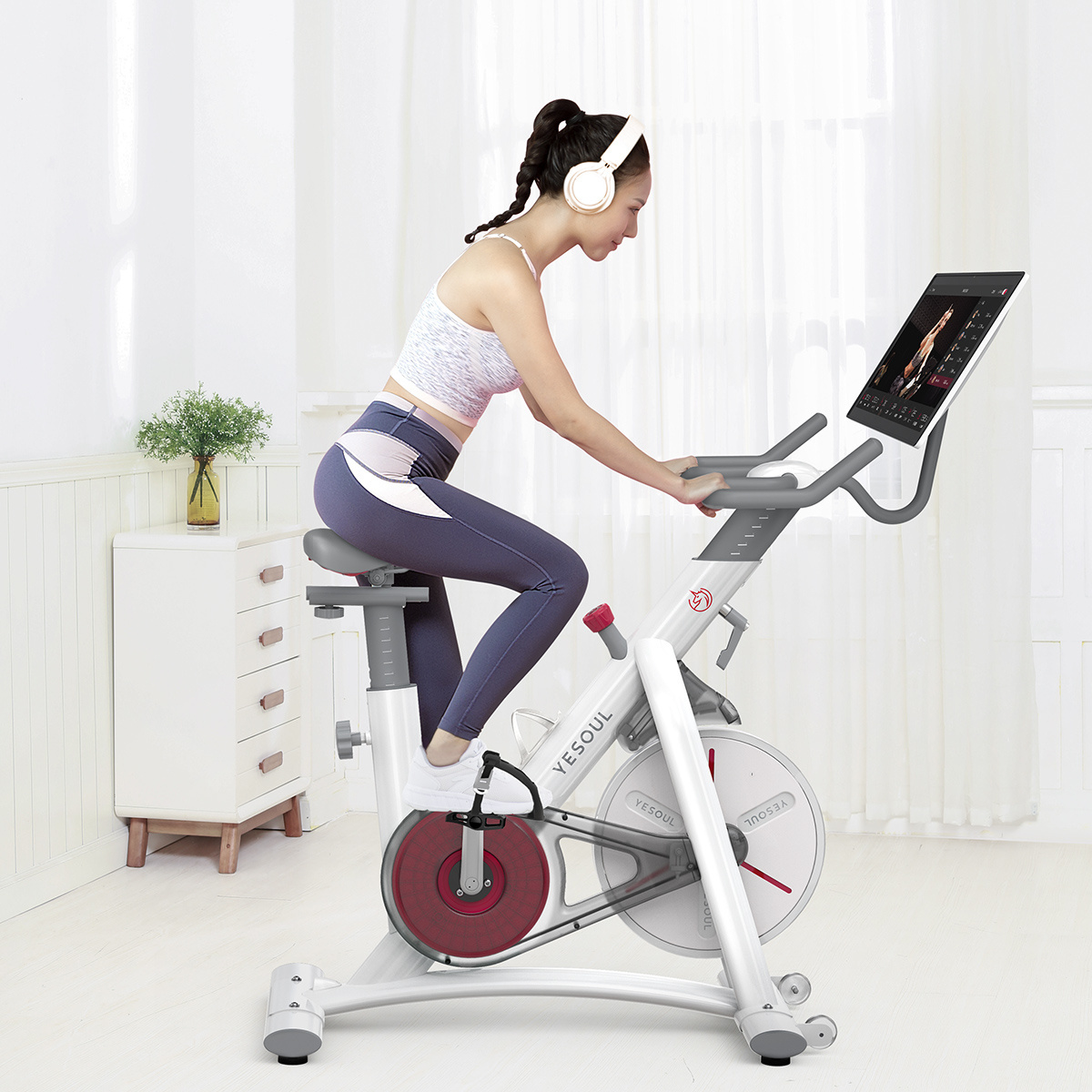 Yesoul Spin bike S3Plus high quality fat lose exercise bike with 21.5 inch screen