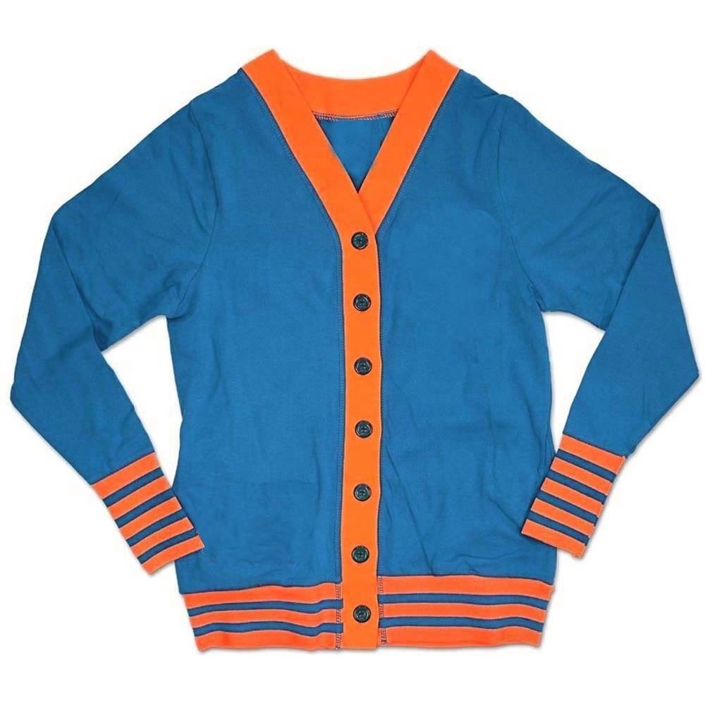 university College  Letter Pocket Long Letterman Varsity Cardigan