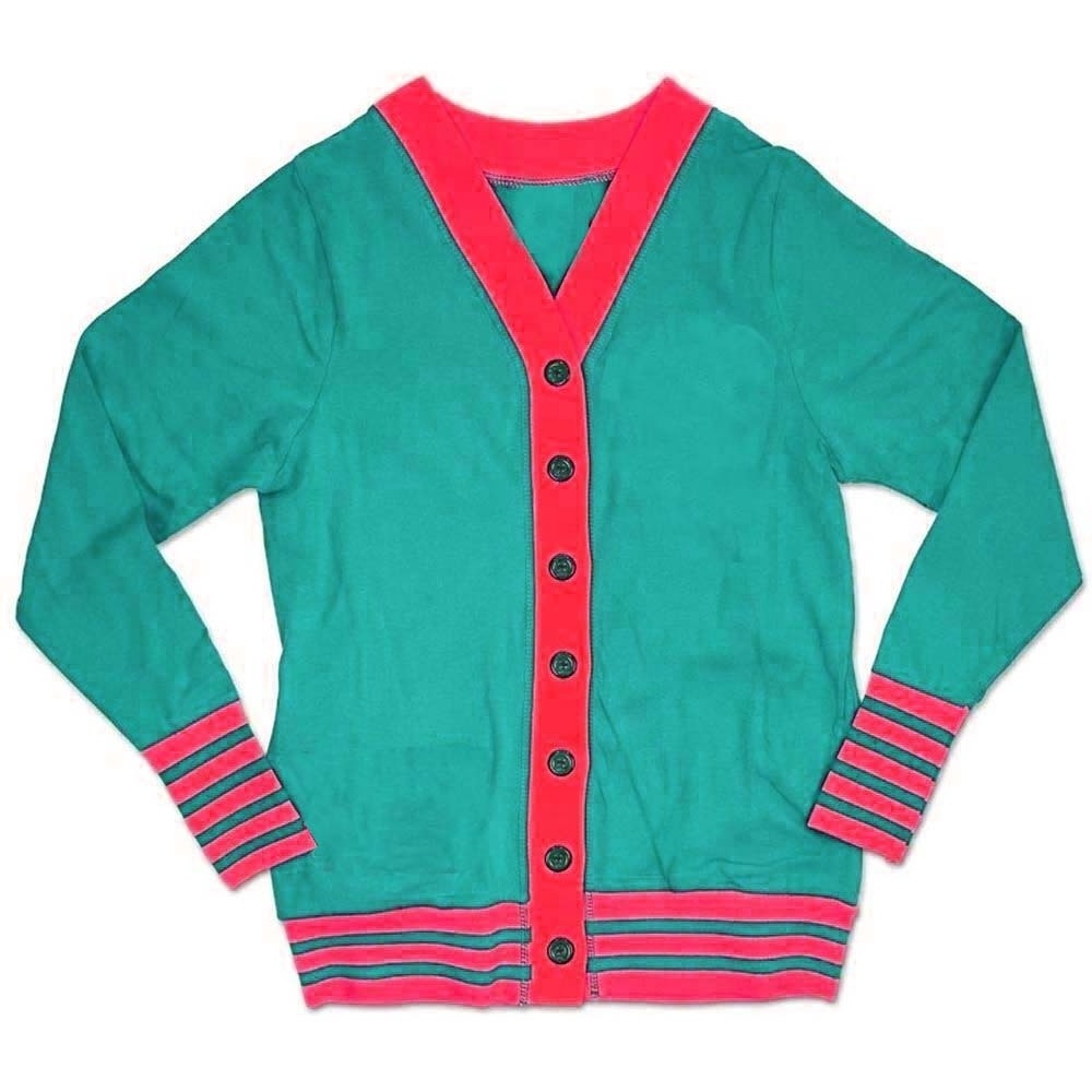 university College  Letter Pocket Long Letterman Varsity Cardigan