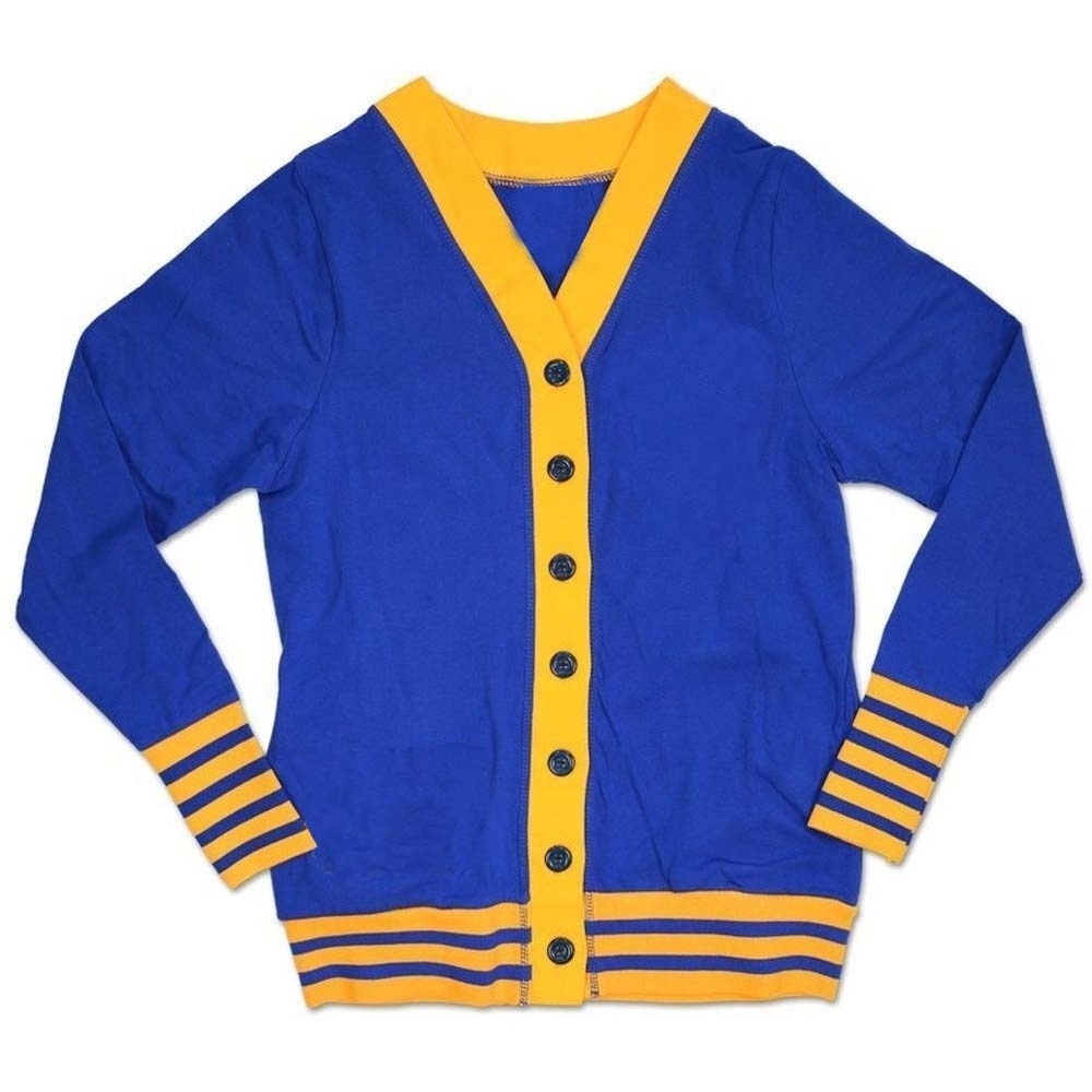 university College  Letter Pocket Long Letterman Varsity Cardigan