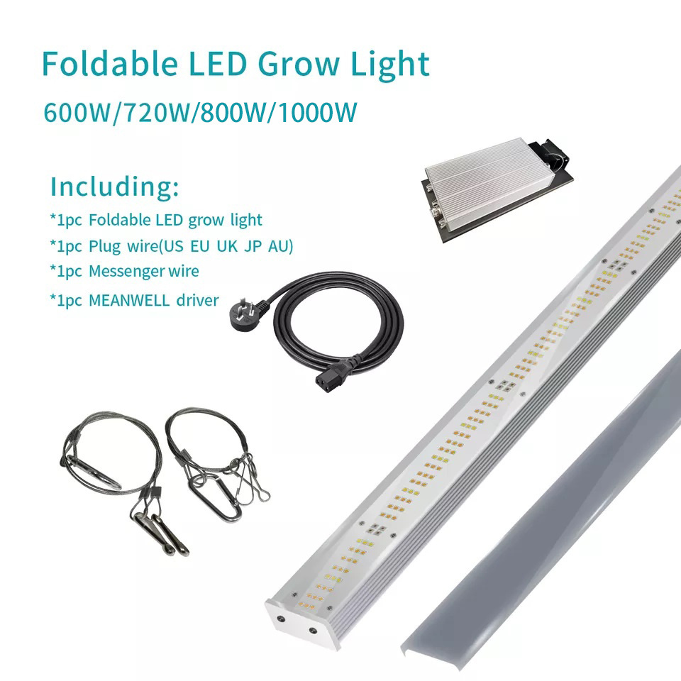 Custom 1000W Uv Ir Full Spectrum Led Grow Light Folding Waterproof 10 Bar 1000 Watt Samsung Lm301b Lm301h Led Grow Light