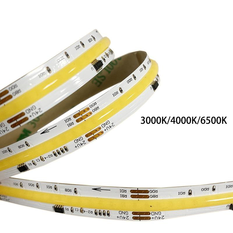 Wholesale Custom Ip68 Ip67 Waterproof Rgbw Rgb 3mm 5mm 8mm 10mm Cob Led Strip Dc 5V 12v 24v Ac 220V Led Strip Light