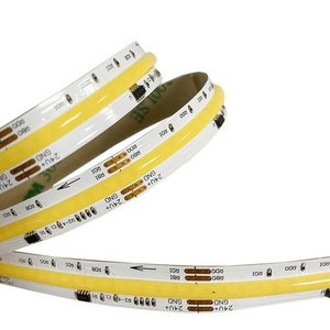 Hot Sale 3mm Ip68 Waterproof 5v 12v 24v 110v 220v Rgb Rgbw Flexible Led Cob Strip Light Cob Led Strip