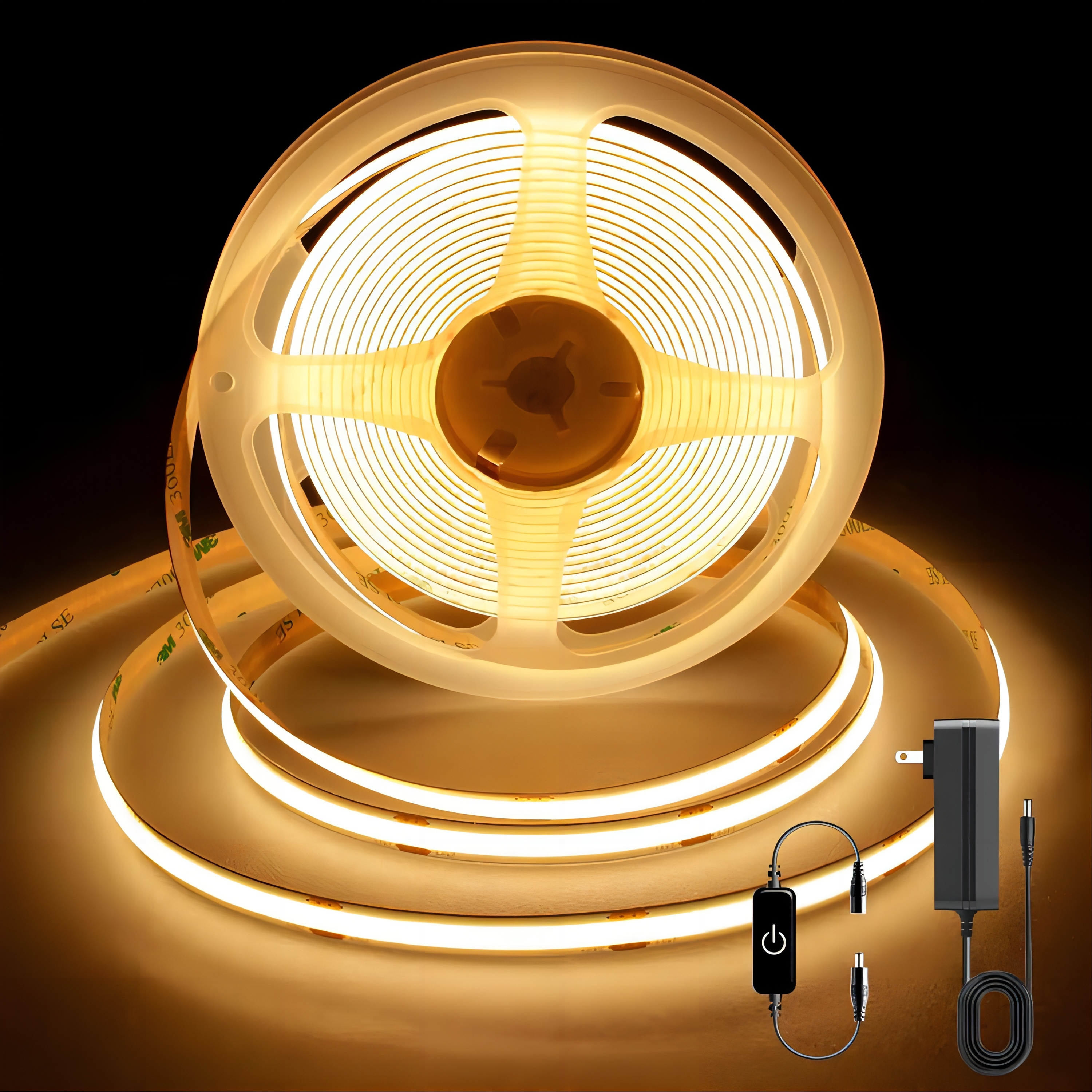 High Quality 5V 12V 24V 220V 2800k-6500k Cob Led Strip Lights 3mm 8mm 10mm 12mm Led Cob Strip