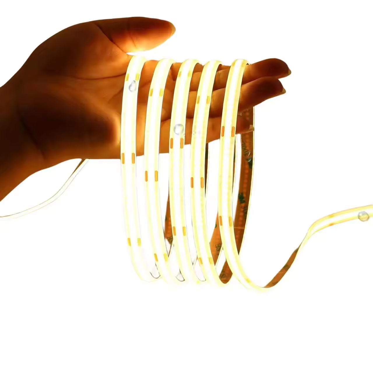 Global Sales Cob Led Strip 480leds Ce Rohs 12v 24v Warm White 6500k Light Flexible Cob Led Strip Light