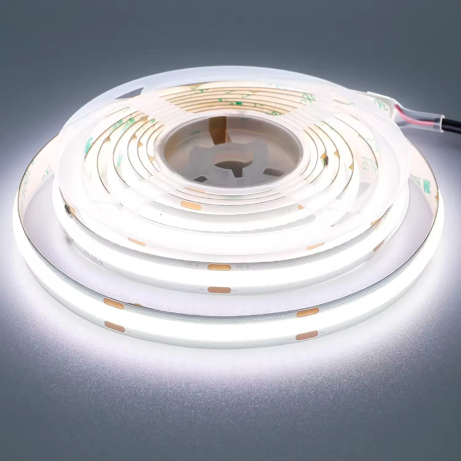 Global Sales Cob Led Strip 480leds Ce Rohs 12v 24v Warm White 6500k Light Flexible Cob Led Strip Light