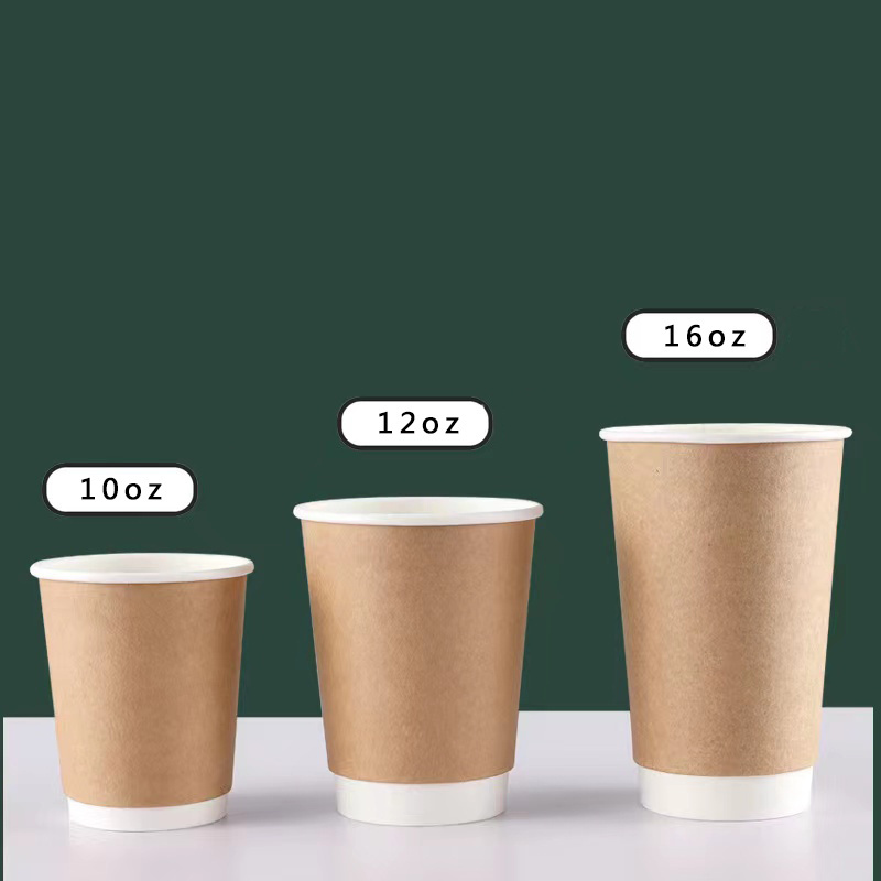 New Style Hot Sale Custom printed 8 oz 12 oz 16 oz Double wall paper coffee cups Single wall paper cup Disposable Paper Cup