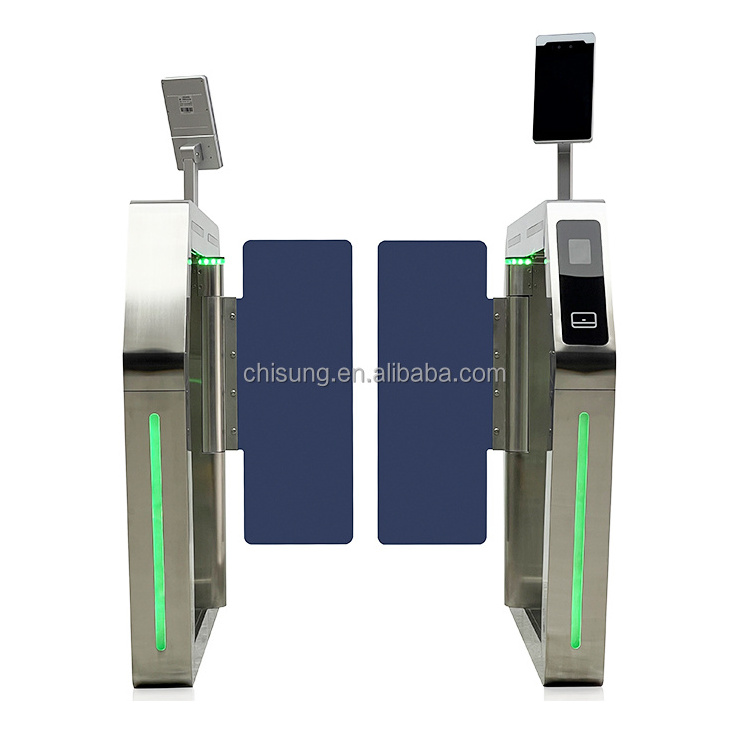 CHISUNG Entrance Automatic Security Swing Turnstile Barrier Gate Fast Speed Gate With Access Control