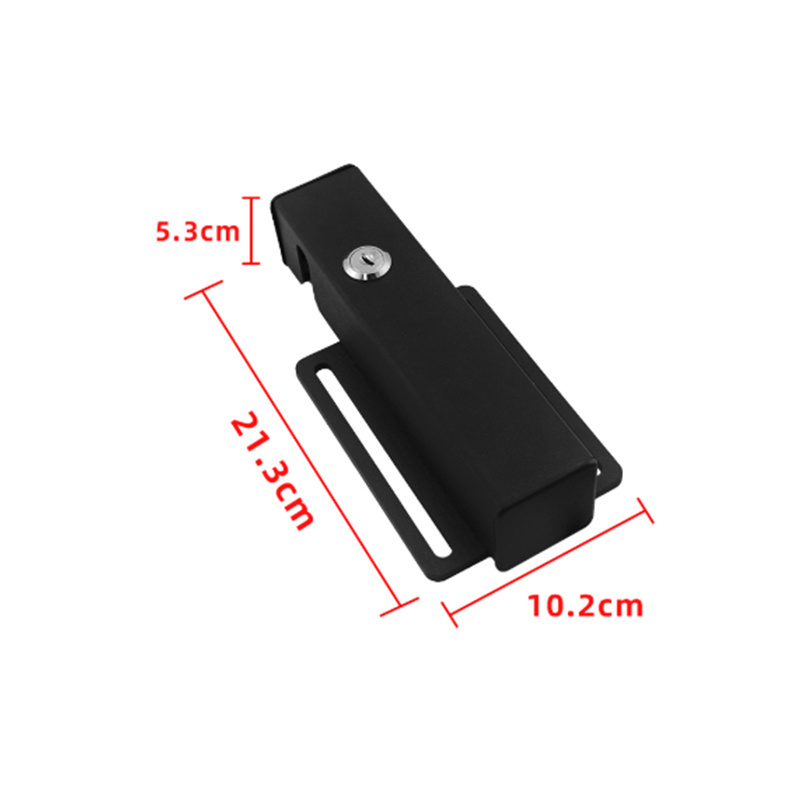 Swing Gate Opener Electric Lock 12V Security Remote Control Electric Gate Lock Chisung Standard Size 2 Keys Aluminum Alloy 1 Pcs