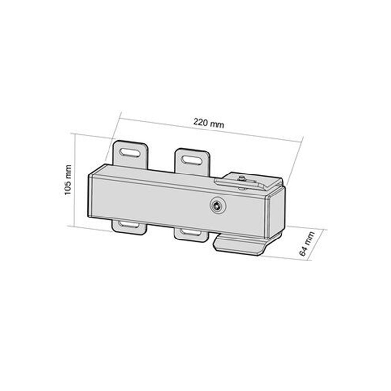 Swing Gate Opener Electric Lock 12V Security Remote Control Electric Gate Lock Chisung Standard Size 2 Keys Aluminum Alloy 1 Pcs