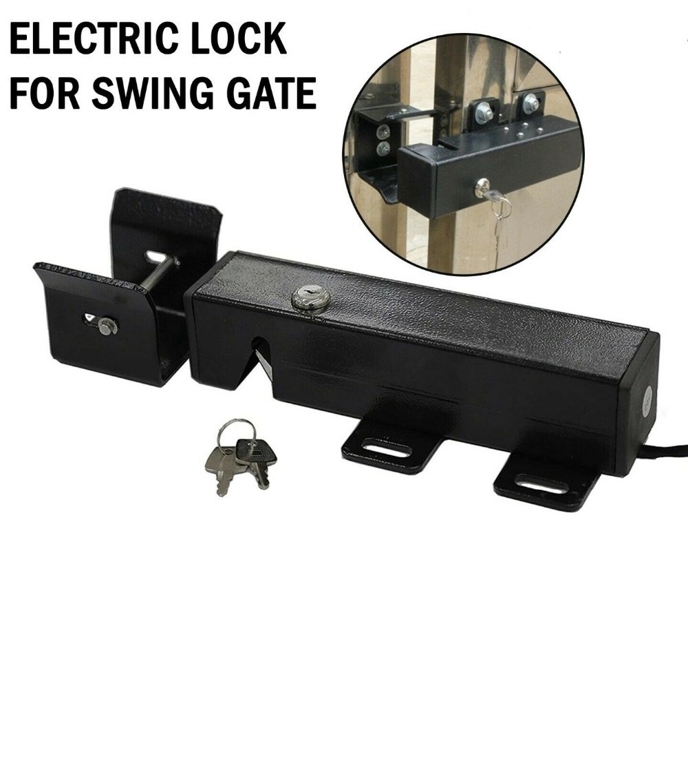 Heavy Duty Automatic Electric Gate Lock For Swing Gate Operator Opener System Or Factory Home Gate Prevent Typhoon