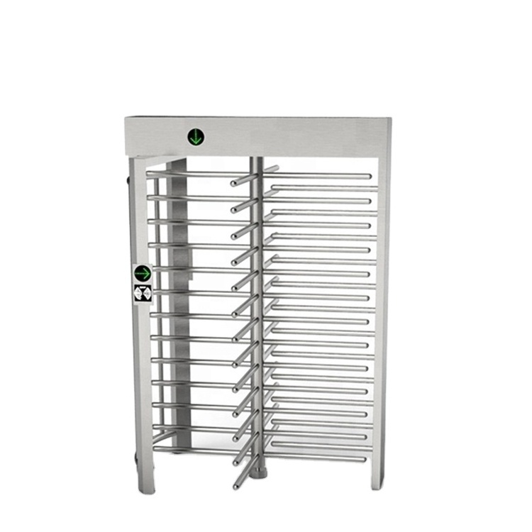 Semiautomatic Mechanism High Security 304SS Full Height Turnstile Gate for Pedestrian