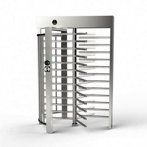 Semiautomatic Mechanism High Security 304SS Full Height Turnstile Gate for Pedestrian