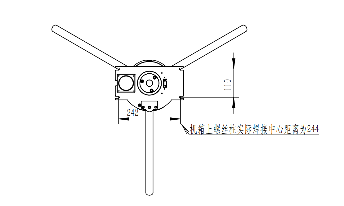 Three-Armed Rotating Security Gate Motor Controlled Entrance And Exit Durable Full Automatic Tripod Turnstile Mechanism