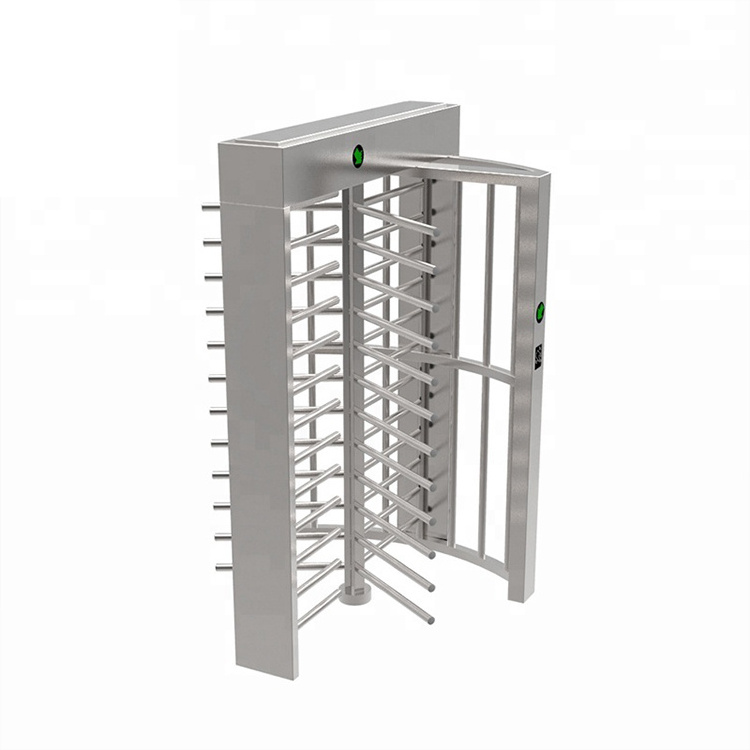 Semiautomatic Mechanism High Security 304SS Full Height Turnstile Gate for Pedestrian