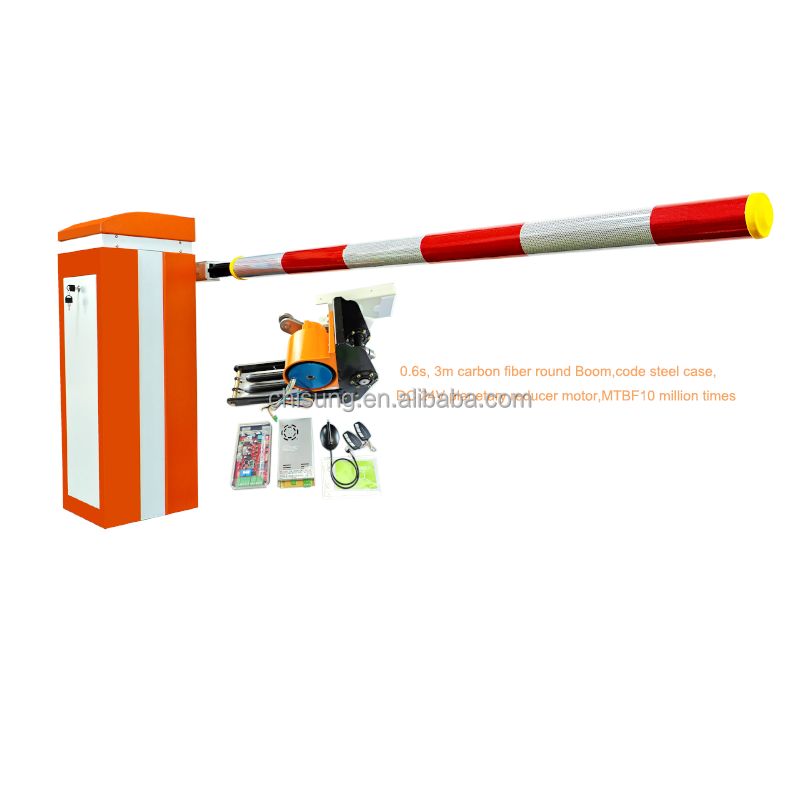 Security Parking Barrier Gate 0.6s super fast barrier gate Automatic Boom Barrier Gate Dc Remote Control System