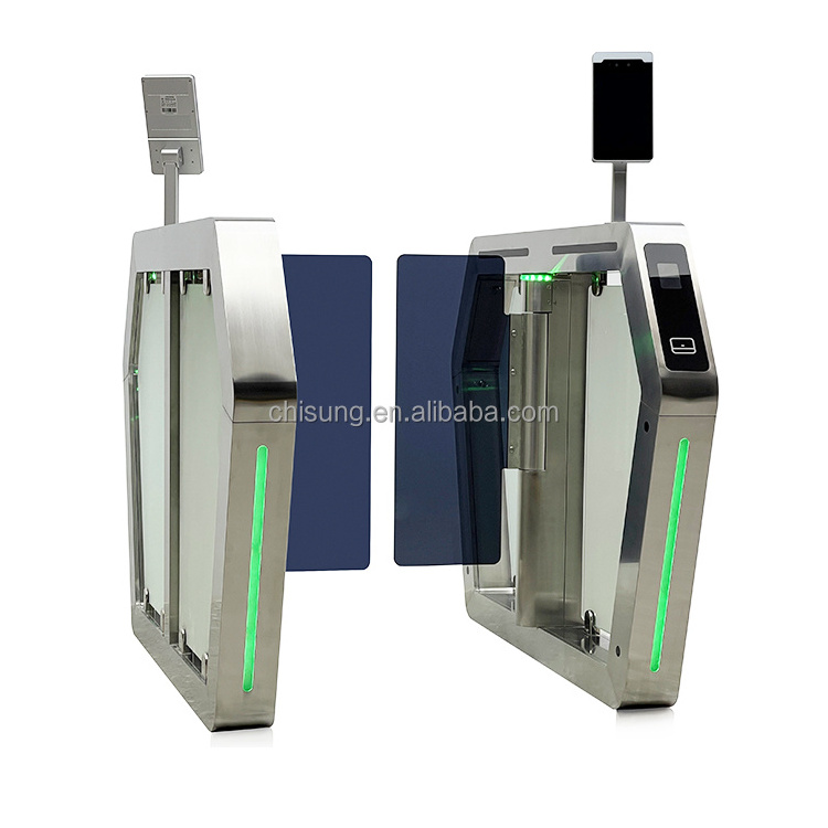 CHISUNG Entrance Automatic Security Swing Turnstile Barrier Gate Fast Speed Gate With Access Control