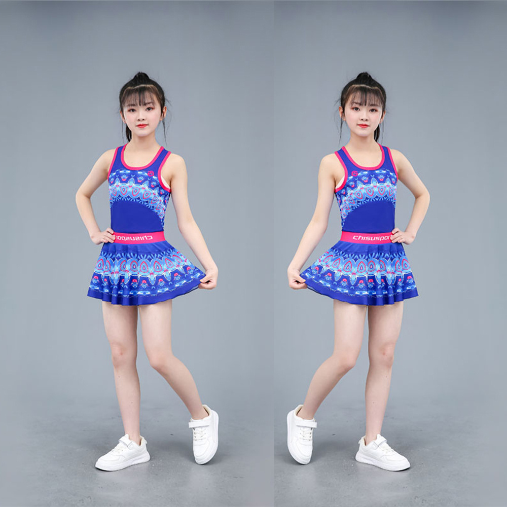 Chi Su Cheerleading Uniform Fabric Customs Logo Cheerleading Team Costume Good Quality Dancing Cheerleading Uniform