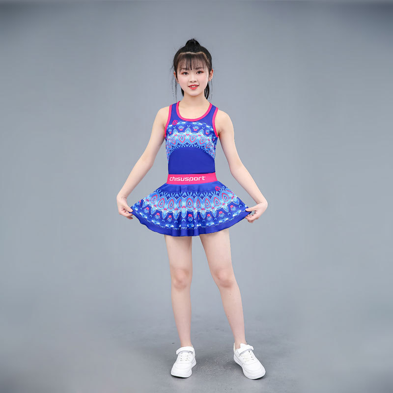 Chi Su Cheerleading Uniform Fabric Customs Logo Cheerleading Team Costume Good Quality Dancing Cheerleading Uniform