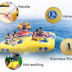 5 Person Donut Boat Inflatable Water Towable Tube Ski Boat For Jet Ski Water Fun