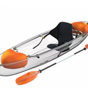 good quality Double seat kayak   Clear Bottom Crystal Kayak Transparent  Kayak Boat  2 Person paddle