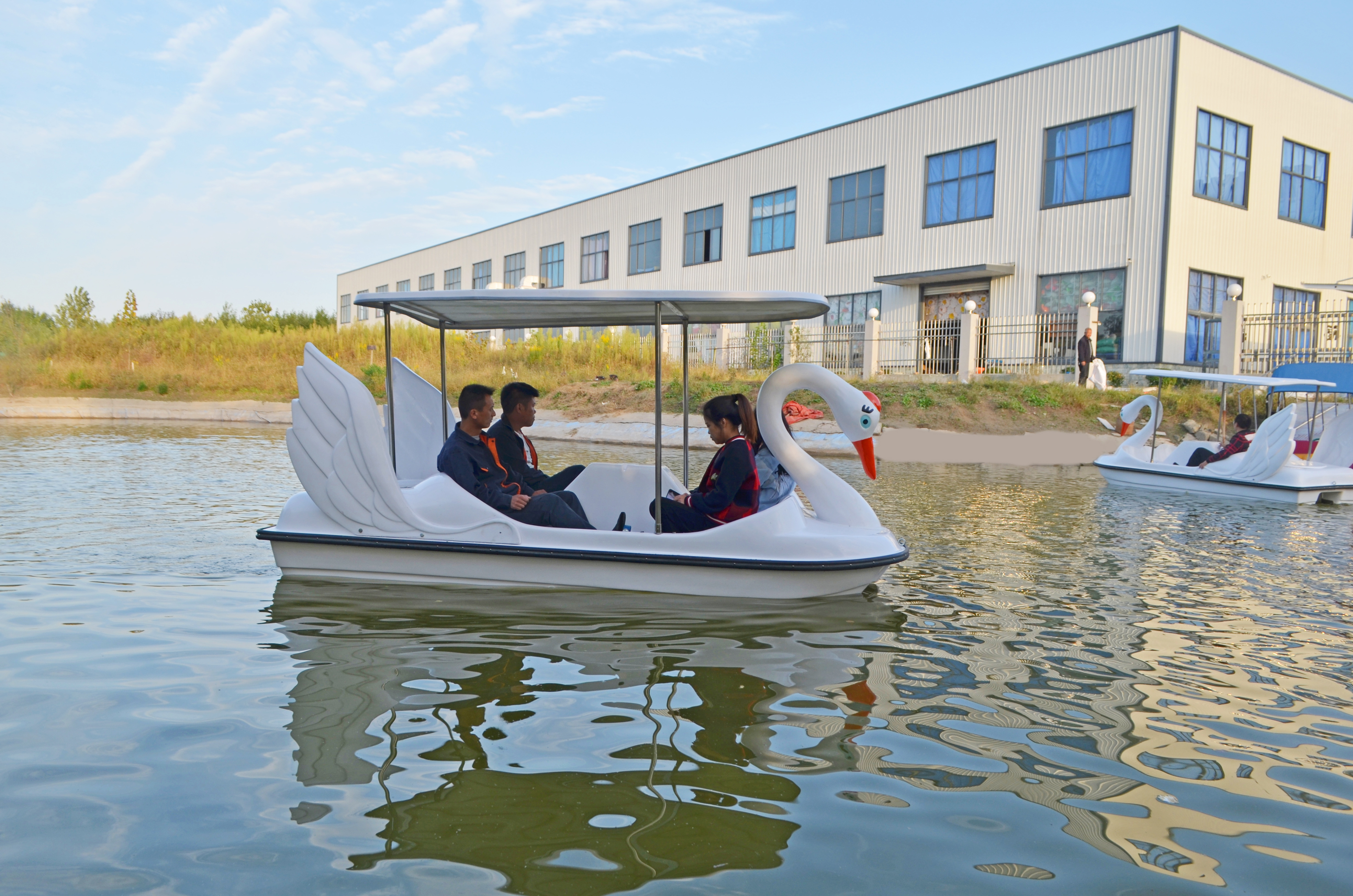 2 seats 4 seats used duck swan pedal boat for sale