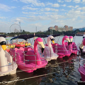 Foot Paddle Boat Water Park PE pedal boats swan flamingo Paddle boat