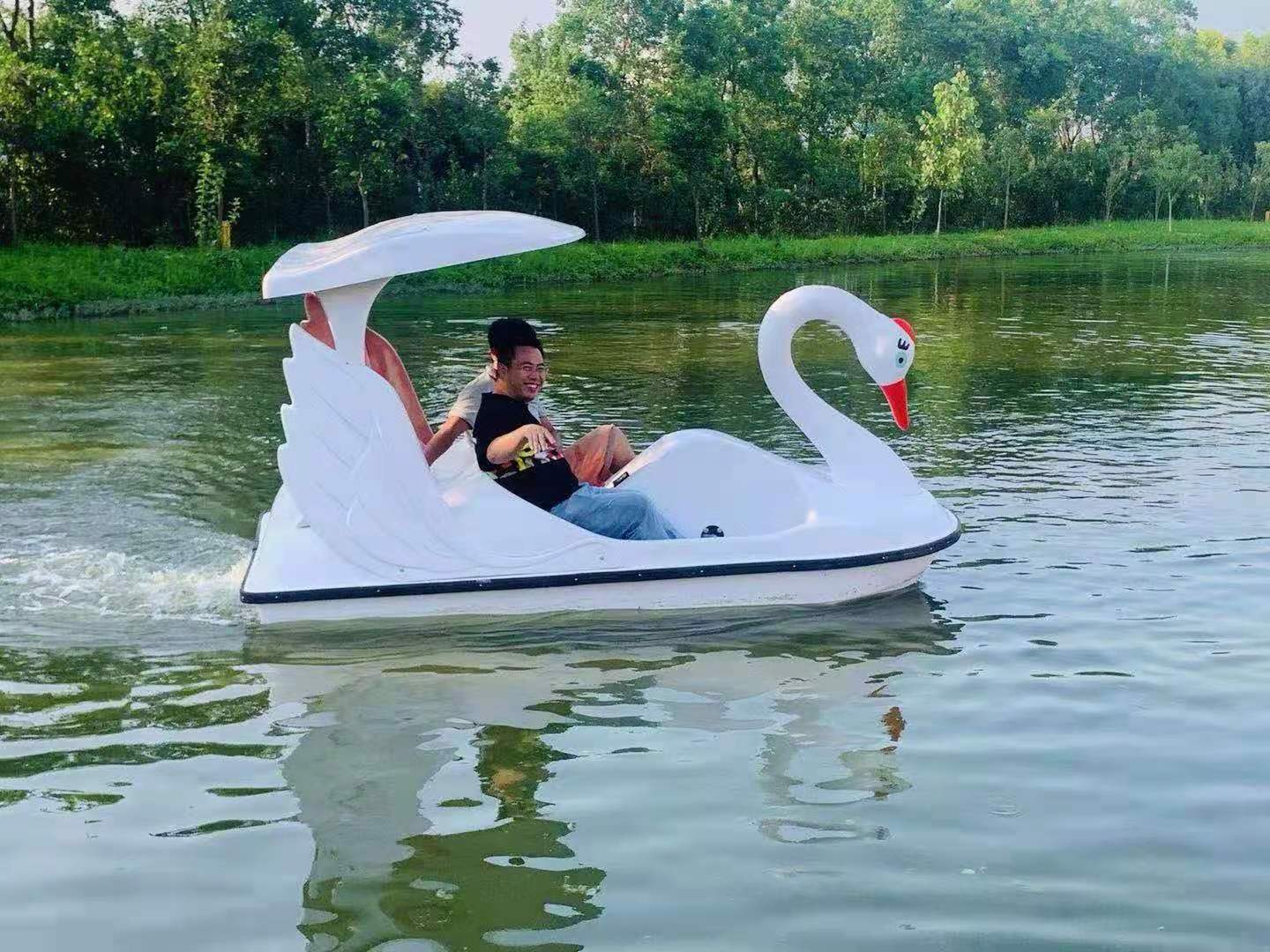 Rental Swan pedal electric boat fiberglass boat