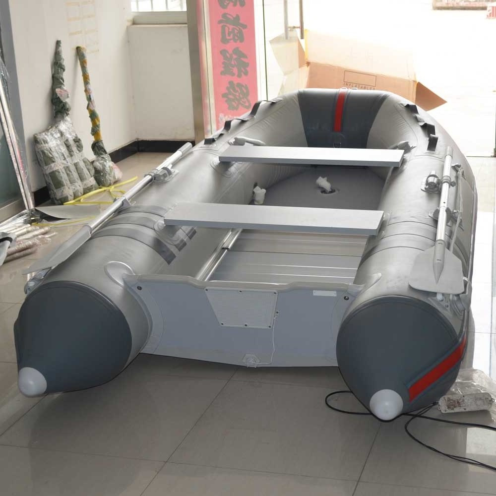 Small Coastal Rowing Boat With Plastic Paddles