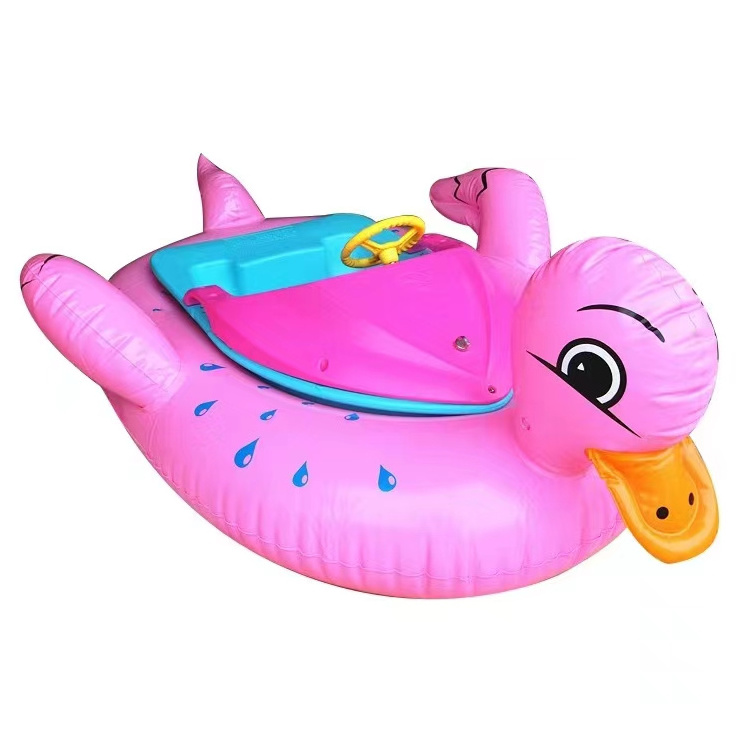 Water pool Battery electric motorized inflatable kids bumper boat for sale