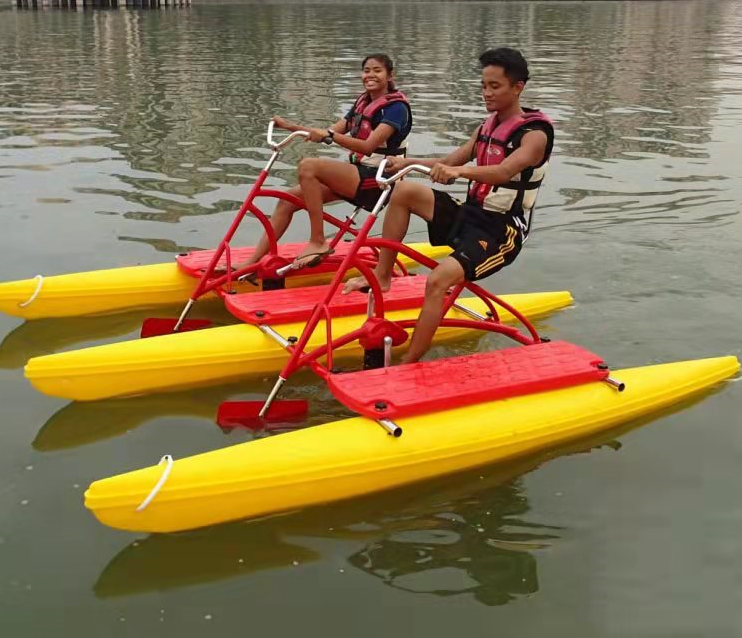 Water pedal bicycle  Water Play Equipment LLDPE  Dolphin water  Pedal   bicycle Powerful  Bike pedal boat wit