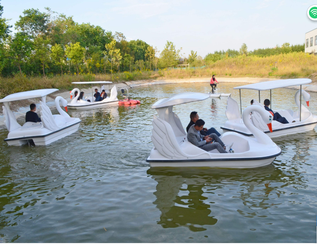 2 seats and 4 seats used duck swan pedal boat for sale