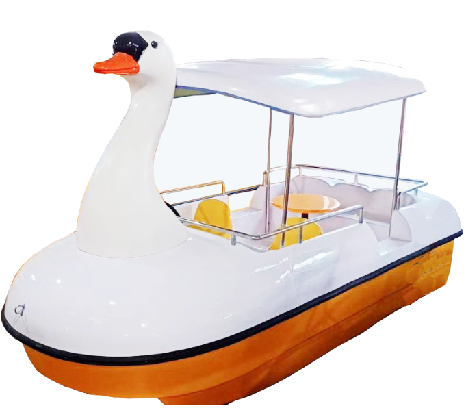 2 or 4 Person Outdoor  Paddle Boat Water Pedal Boat for kids and adults swan boat  Water amusement park fiberglass