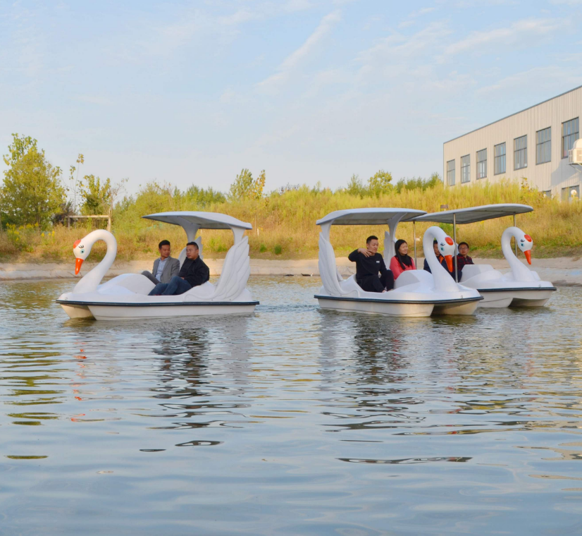 2 seats and 4 seats used duck swan pedal boat for sale