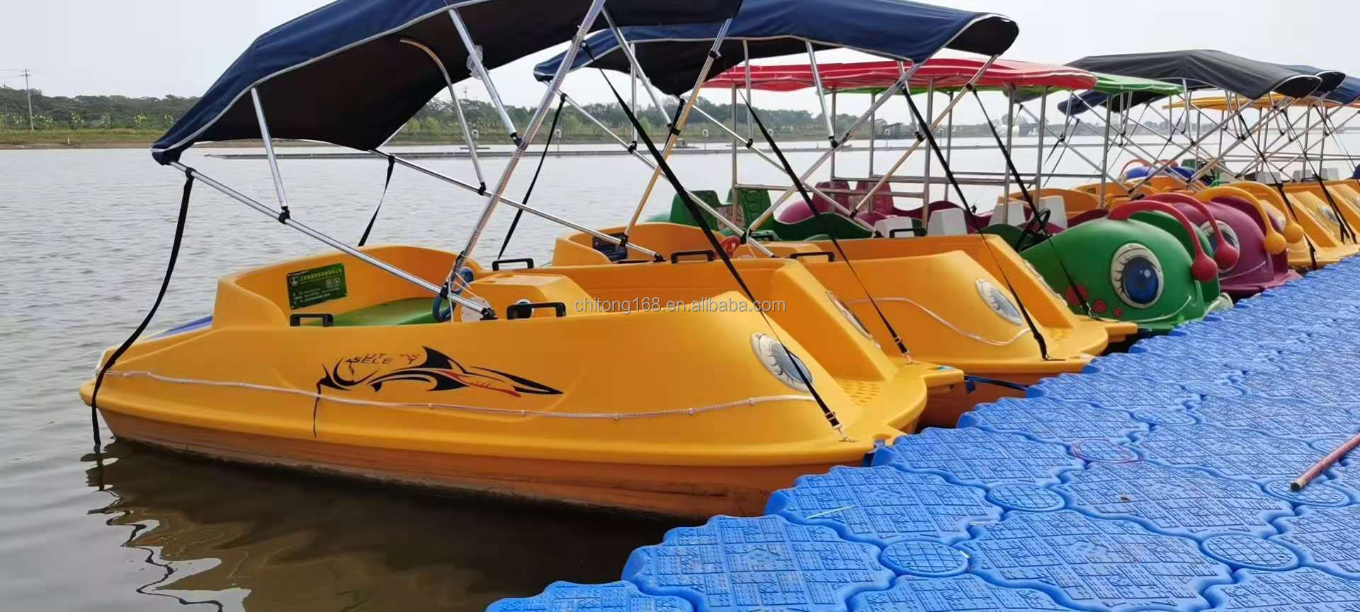 2 4 two four Person Electric Pedal Plastic PE Boat