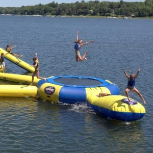 inflatable Sea trampoline High Quality Interesting Inflatable Combo Floating Slide Water Trampoline For Adults And Children