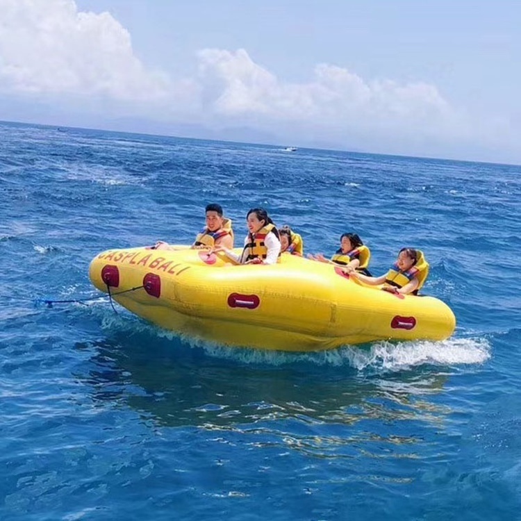 5 Person Donut Boat Inflatable Water Towable Tube Ski Boat For Jet Ski Water Fun