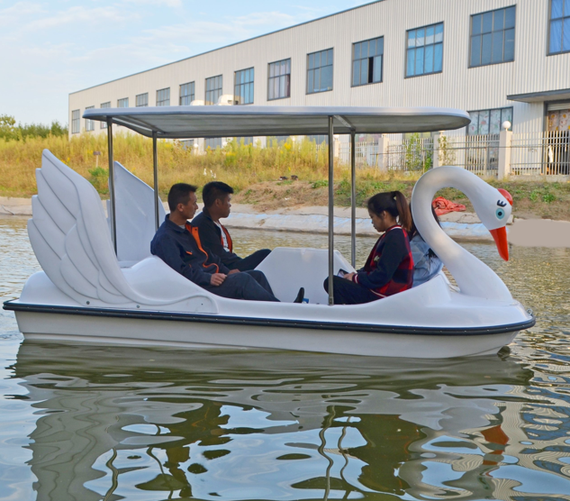 2 or 4 Person Shark duck swan flamingo  animimal shape pedalo boat  Water Lake Adult Fiberglass Pedalo Used Swan Pedal Boats