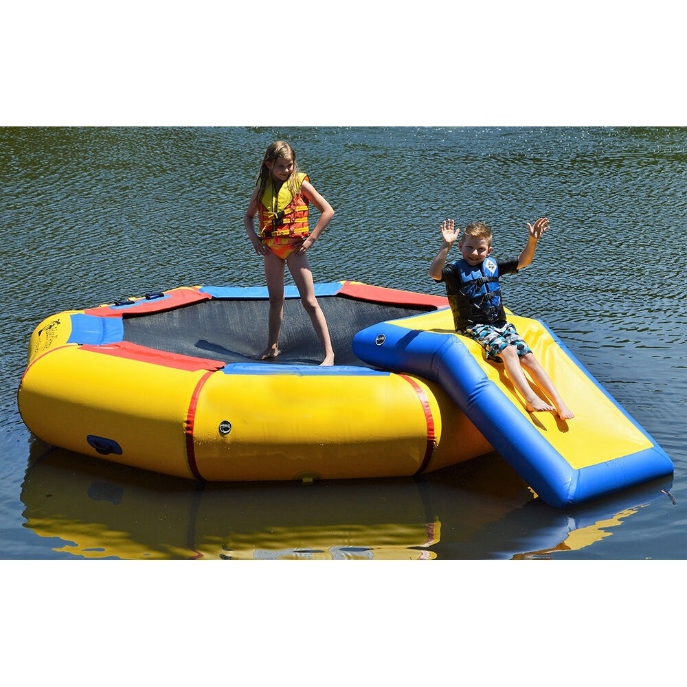 inflatable Sea trampoline High Quality Interesting Inflatable Combo Floating Slide Water Trampoline For Adults And Children