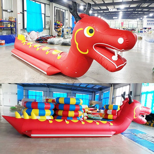 inflatable dragon boat Giant banana boat Dragon design towable inflatable boat