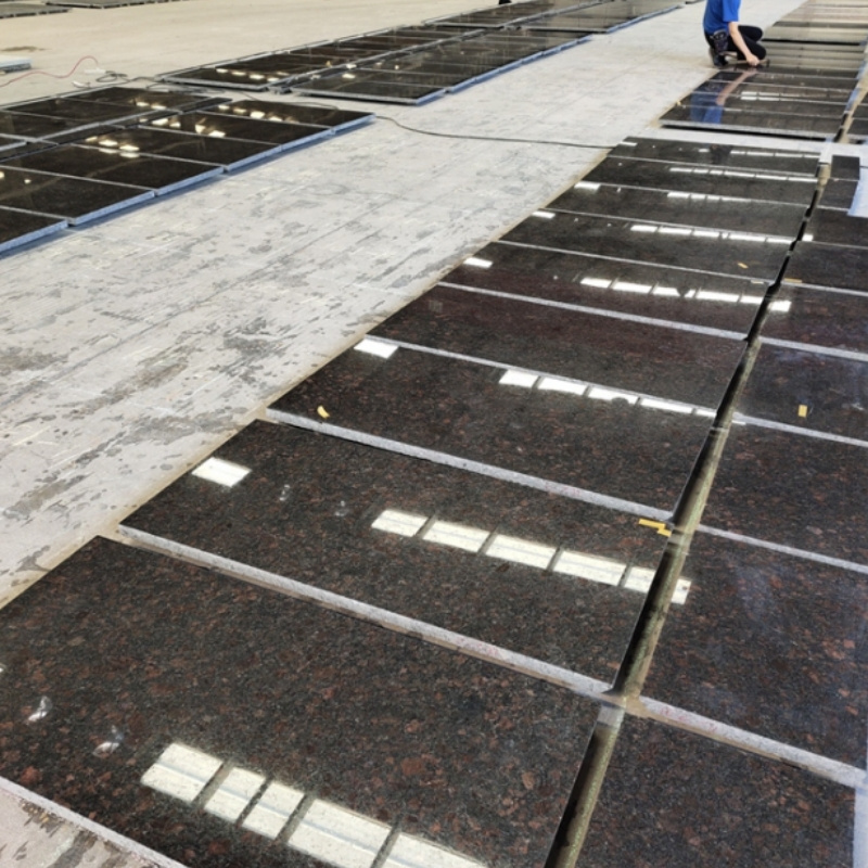 Polished Tan Brown Granite Slab Tiles