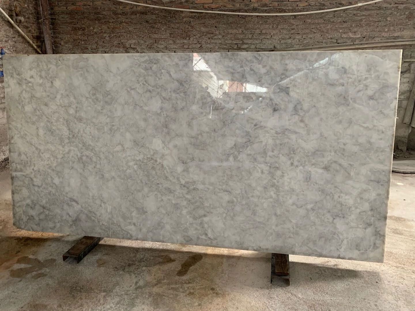 Natural Luxury Ice Age Classic Marble Cut-To-Size White Onyx Feature Wall Floor Countertop Side Table Tile Slab