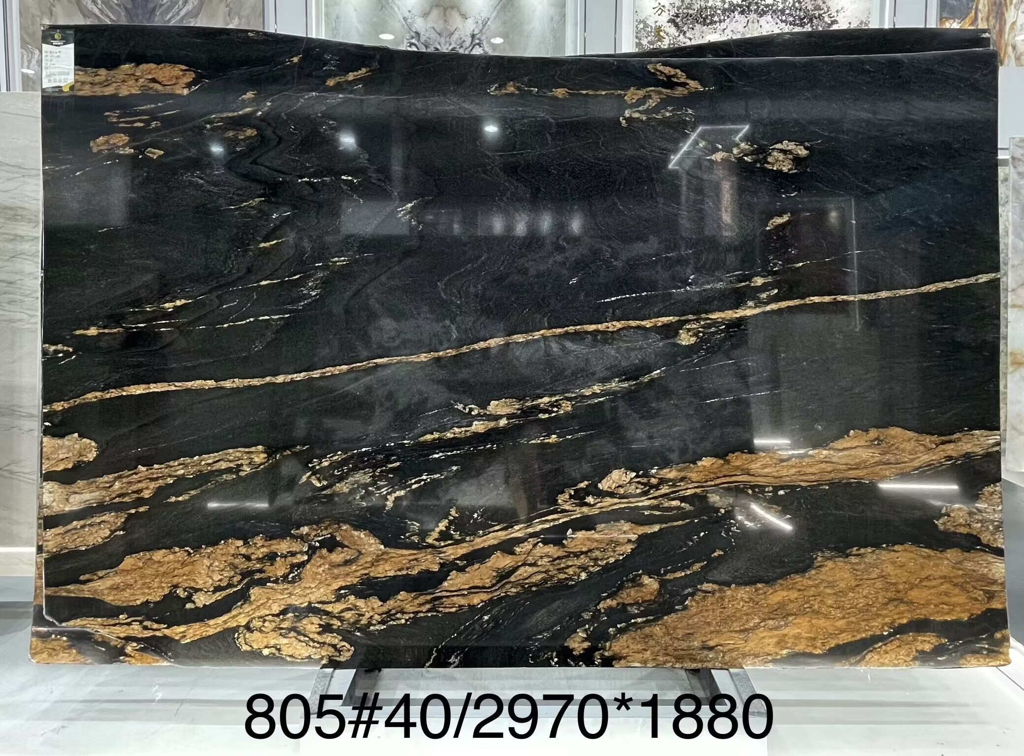 High Quantity Luxury Titanium Gold Marble for Dining Coffee Table Wall Panel Top Floor Tile Slab