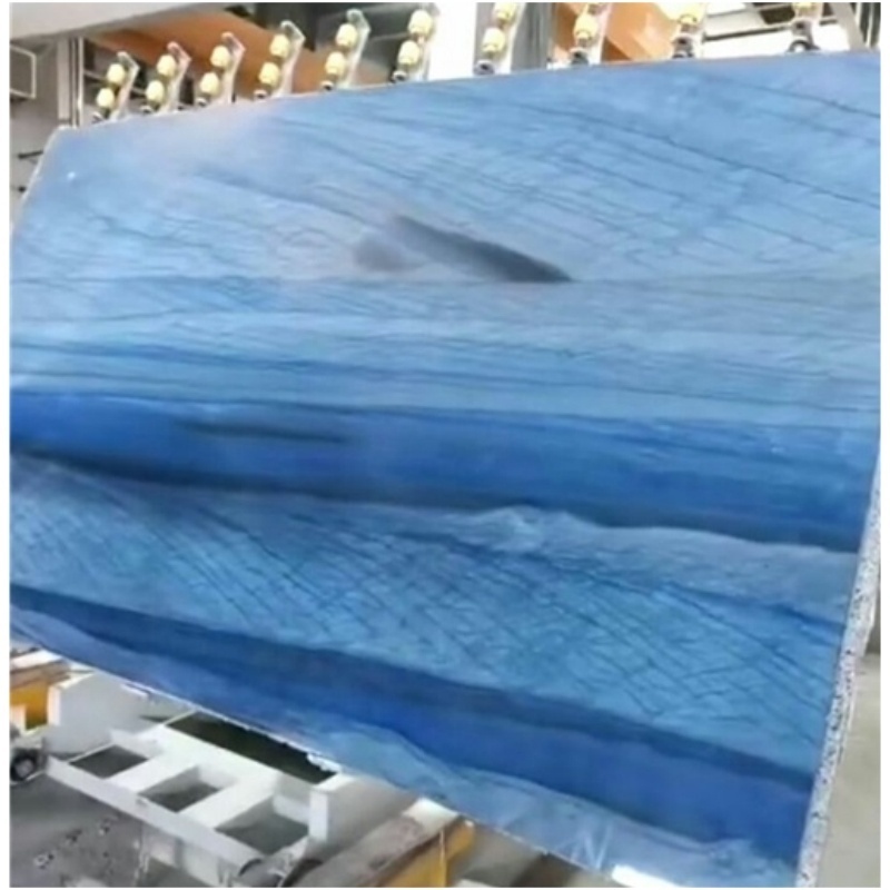 Luxury New Arrival Oem/odm Marmor Marmore Marble Stone Blue And Azul Macaubas Marble Thin Slabs For Wall