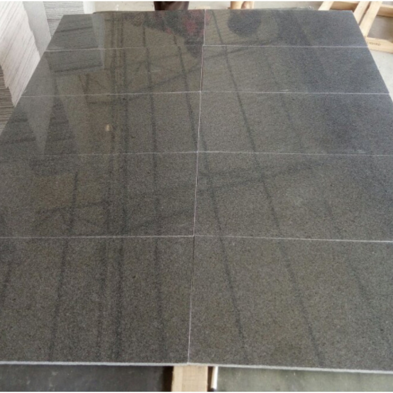 Chinese G654 dark Grey Granite Impala black granite For Floor Tile