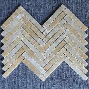 Herringbone Mosaic Tile For Backsplash Wall Floor Mix Marble Mosaic Honey Onyx Mosaic Tiles